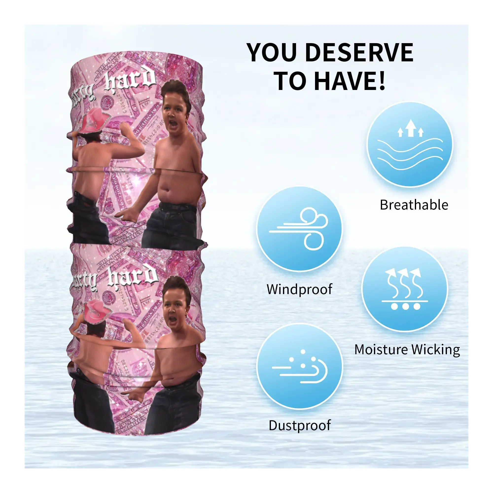 Гобелен Gibby Party Requirements, бандана, чехол на шею, шарф с принтом, универсальный велосипедный шарф для бега, унисекс, дышащий для взрослых