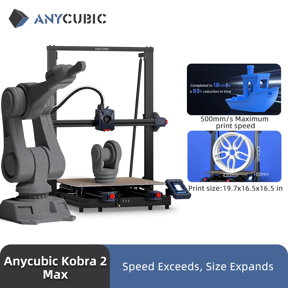 3Dプリンター　Anycubic Kobra Max Anycubic Kobra Max 3Dプリンター 自動レベリング 高速印刷 格子