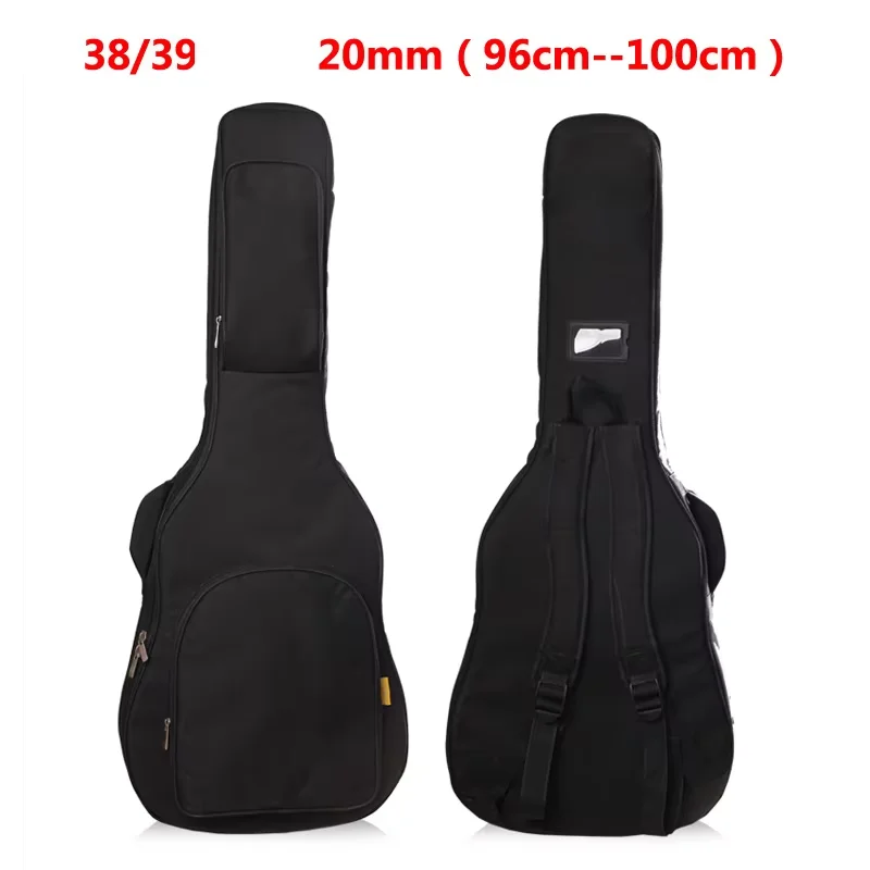 High-quality Guitar bag 16mm Thickening Guitar Gig Bag Backpack Case Cover Water-Resistant Nonwovens Interior Thicken Sponge Pad