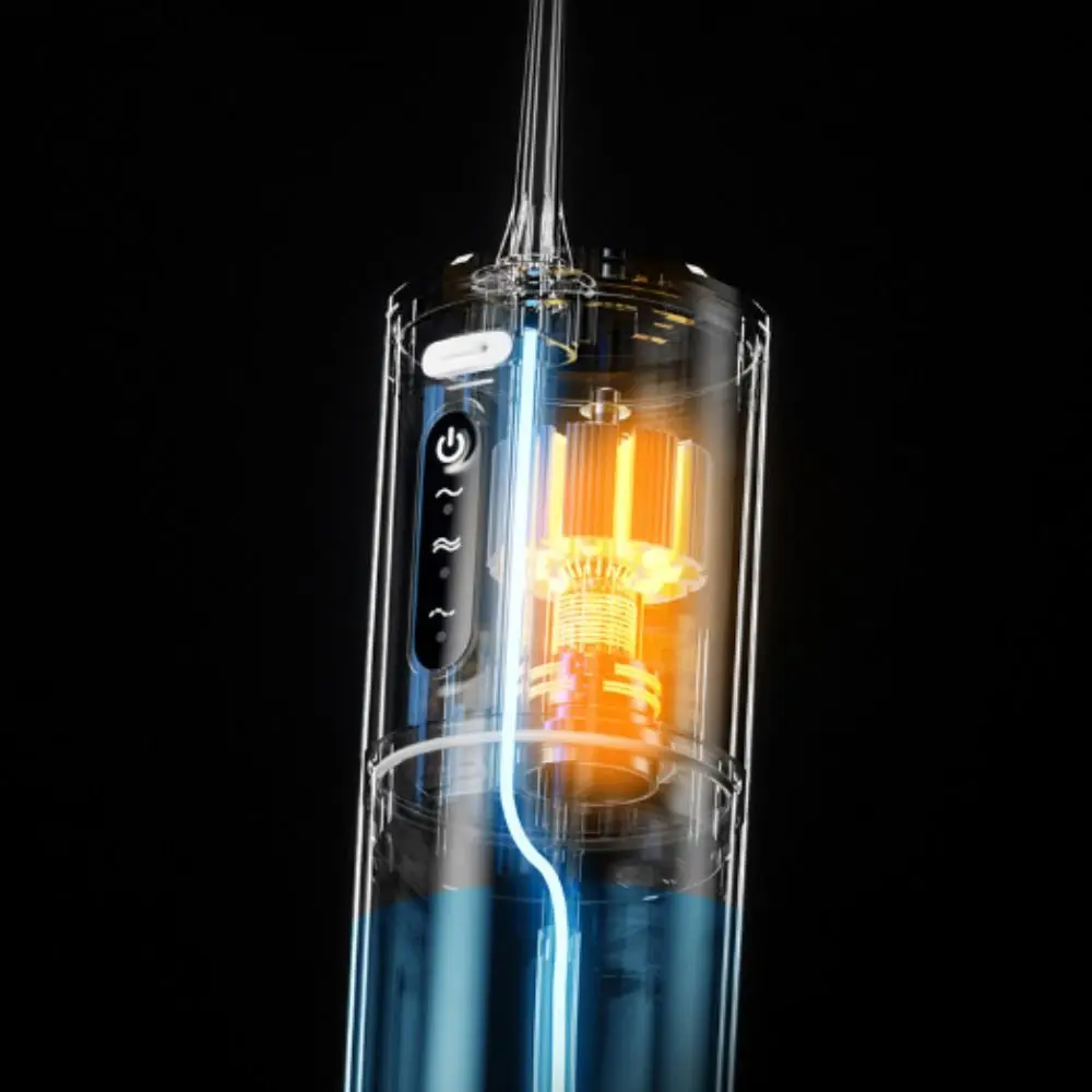 

Электрический ирригатор для полости рта с зарядкой через USB, глубокая очистка, трехчастотные импульсы, очиститель зубов, портативный скруббер для ухода за зубами