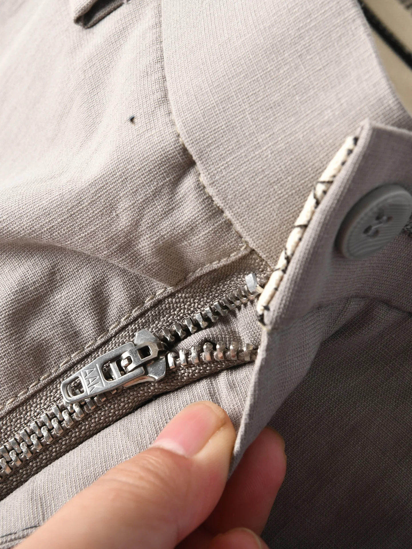 New American Style Cotton Linen Lightweight Breathable Slim Straight Business Casual Pants for Men Spring Summer Dad Pants