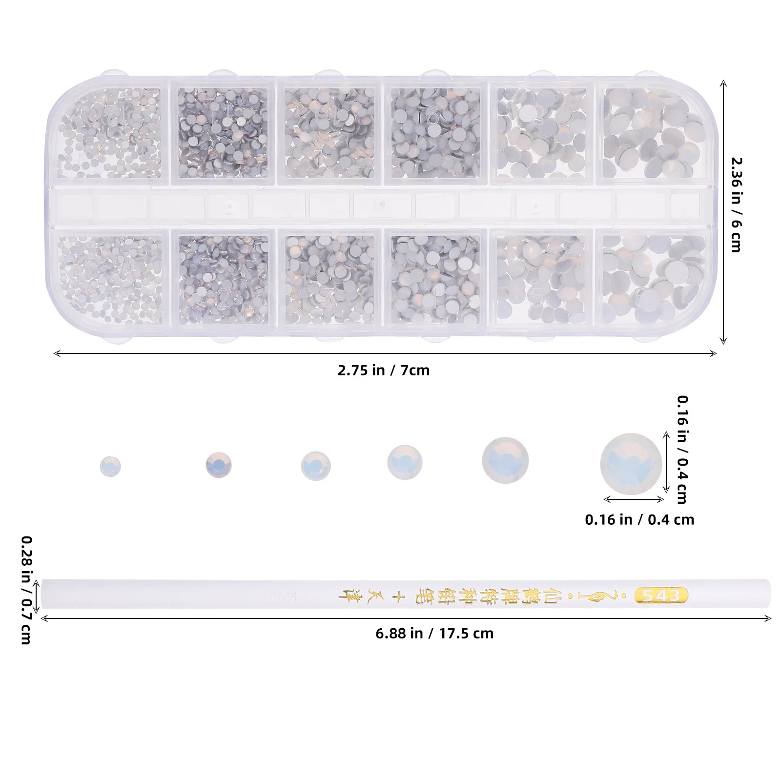 1Set Nail Art Drill Box Set Cute Small Nail Gems for Women DIY Manicure Decorations Jewelry Accessories for Natural Fake Nails