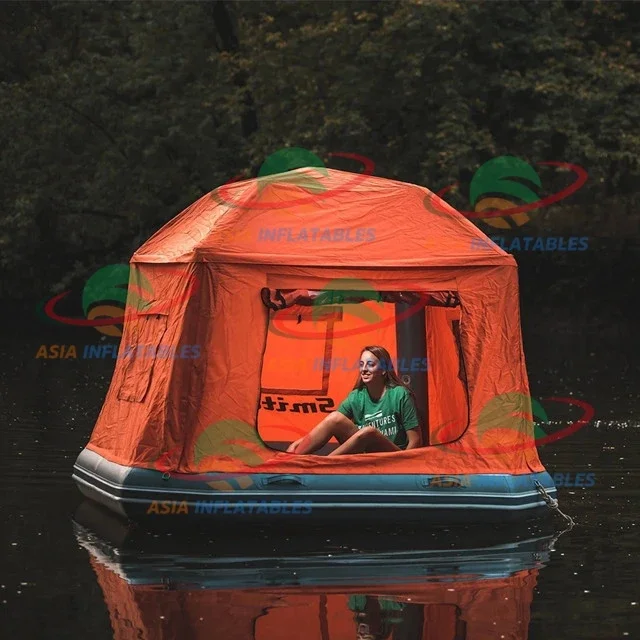 

Custom Family Large 3-4 Person Fishing Inflatable Floating Tent Camping Tent Outdoor Tents For Events Outdoor