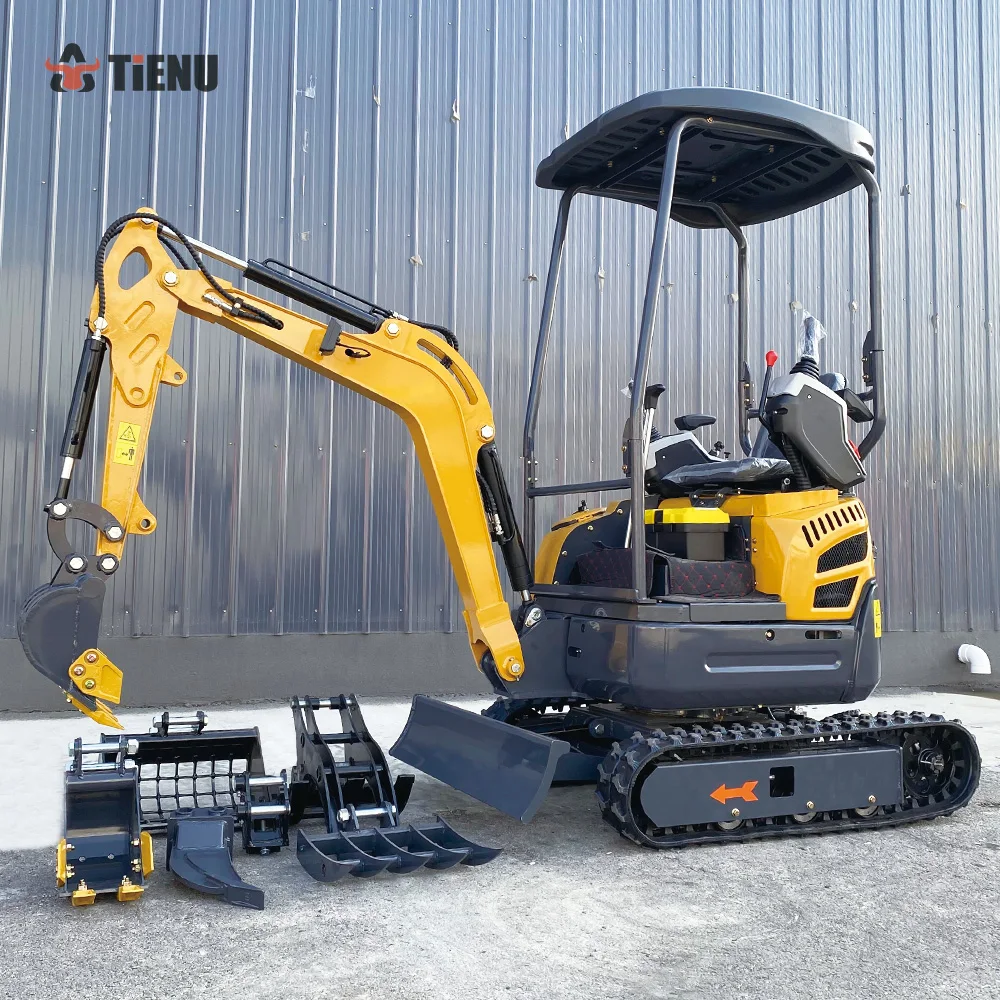 

Mini Excavator Factory 1 Ton 1.5 Ton Digger Crawler Mini Excavator EPA-Certified Hydraulic Mini Excavator for Landscaping
