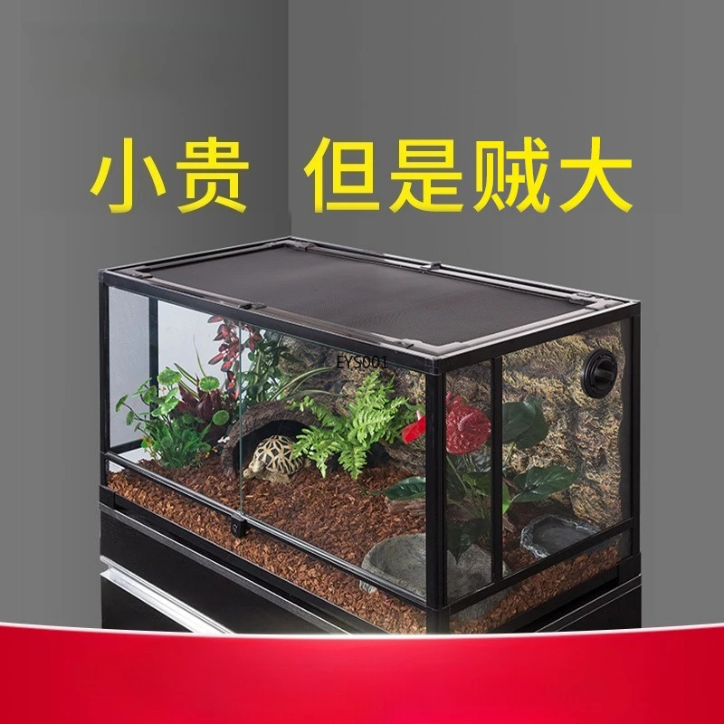 

Reptile Terrarium Habitat, Tropical Rainforest Landscape Tank for Lizard Gecko Tortoise Snake