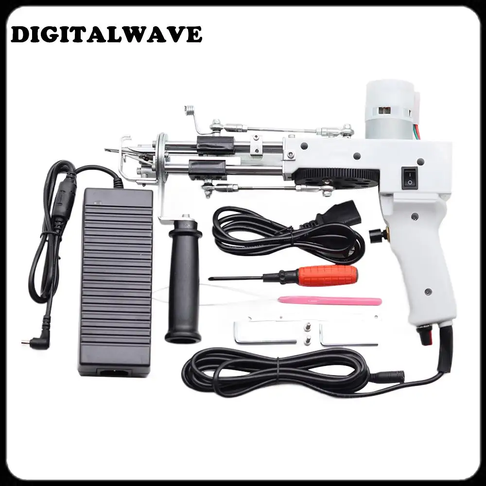 

US/EU/UK Plug Electric carpet tufting gun Loop Pile Cut Pile 2 in 1 Carpet weaving flocking machines HOT DIY Hand Tools tik tok