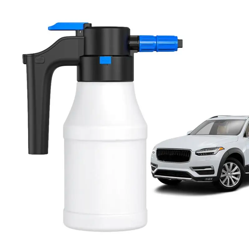 

Car Foam Sprayer Rechargeable Cordless Foaming Spray Bottle 1.5L Wide-Angle Spray Foamer Portable Air Pressure Water Sprayer For