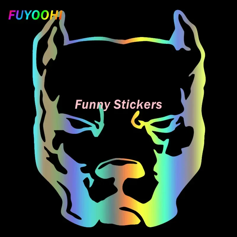 FUYOOHI Play Stickers Personality Various Sizes Pitbull Funny Decal Vinyl Auto on Bumper Rear Window Sunscreen Waterproof