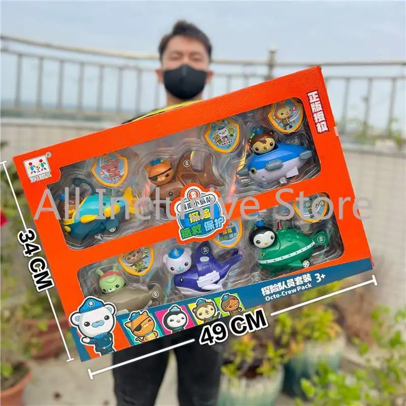 1 مجموعة أنيمي الكرتون Octonauts الشكل الكابتن الحلي Kwazii Peso Tweak Dashi Inkling Octopod PVC مجموعة صغيرة لعب الاطفال هدية