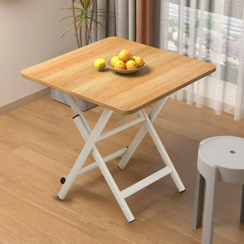 Compact Folding Dining Table Square Wood Kitchen Home Outdoor Portable Small Apartment Chairs Set for Efficient Space Utilizatio