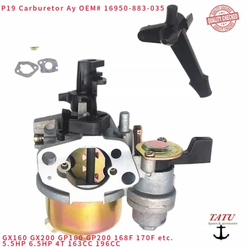 GX160 CARBURETOR w/ SETTLEMENT BOWL FOR HONDA GP160 GP200 WB20 WB30 WATER PUMP GO KART ORIGINAL CARB STRAINER FREE SHIPPING