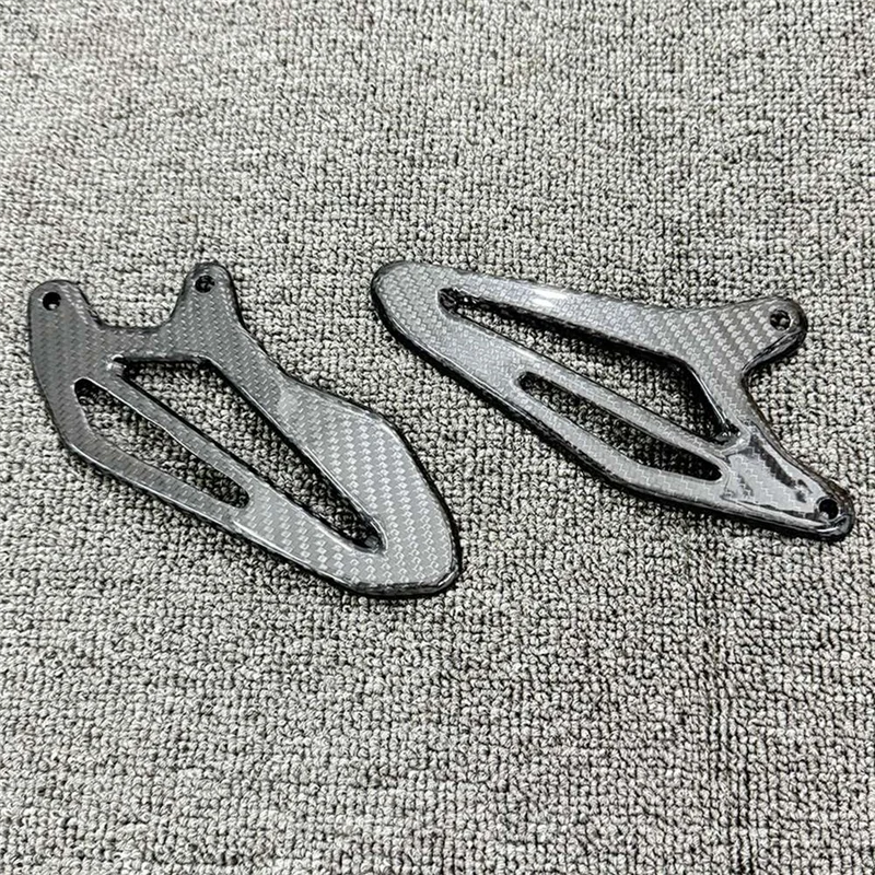Foot Pad Protector Carbon Fiber Motorcycle Accessories Driver' S Heel Guard For  YZF-R7 R7 2022-2025