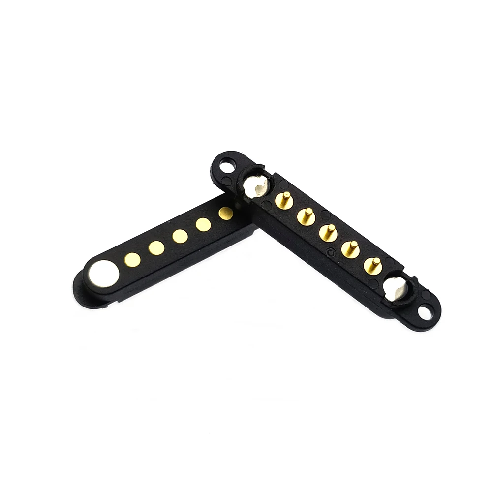 2Pin 4Pin 5Pin Pogopin Female Magnetic Pogo Pin Connector 2.54mm 2.8mm Spring Loaded DC Magnet Connector Power Socket