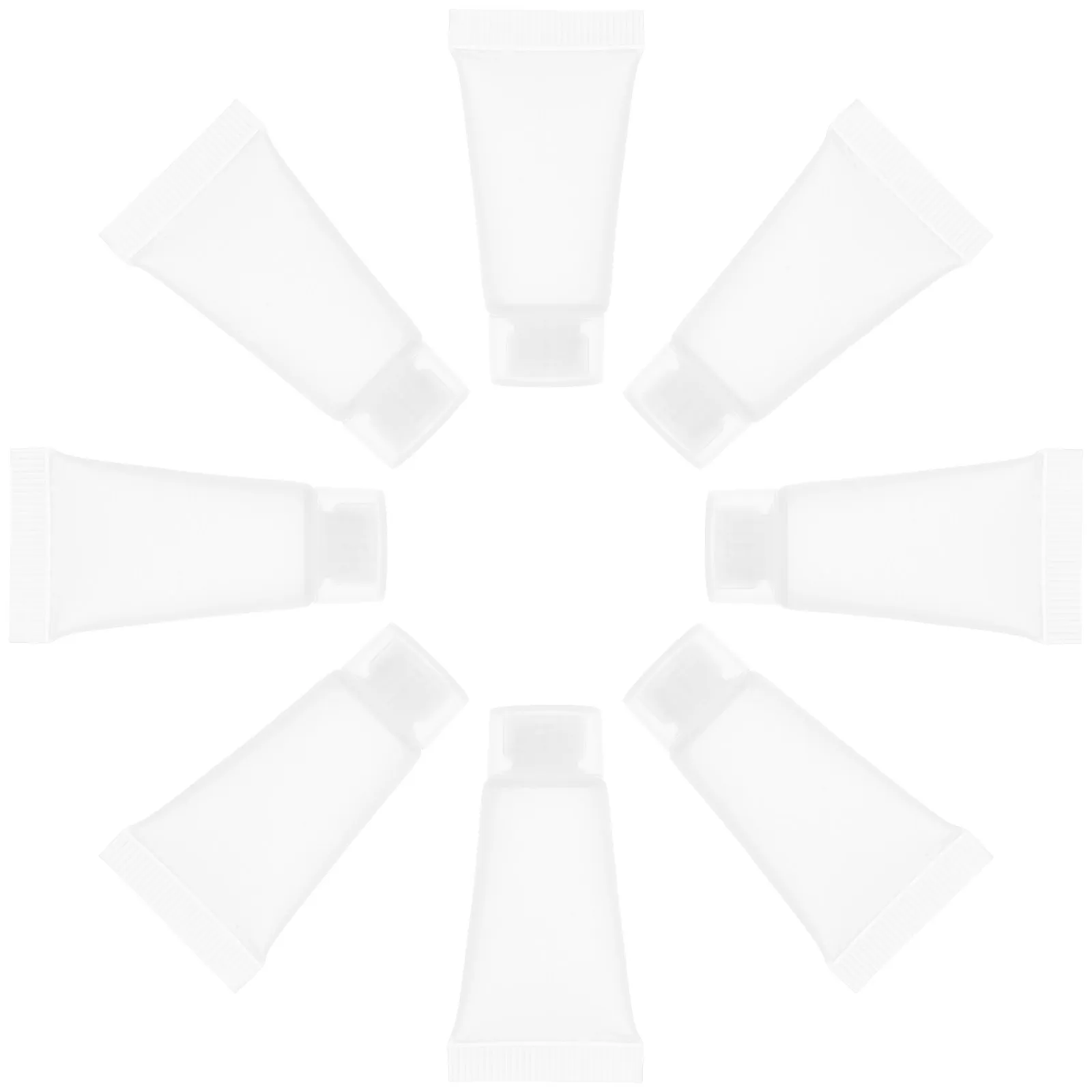 

50Pcs Refillable Travel Tubes Empty Cream Tubes Portable Squeeze Bottles Leak Proof for Lotion Toothpaste