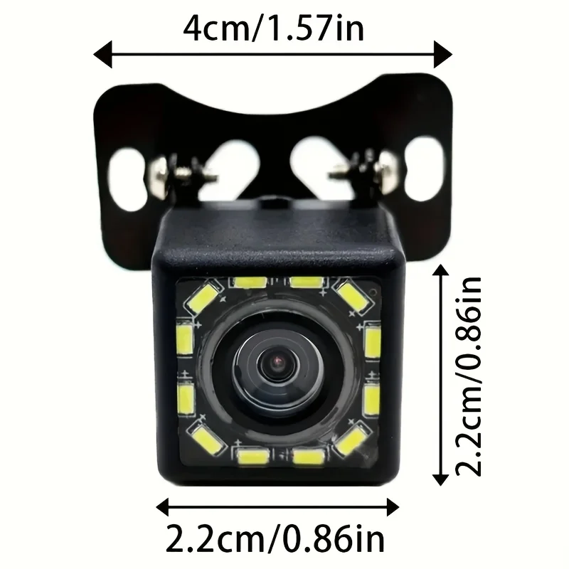 Rear View Backup Camera for Cars, Night Vision , Car Backup Camera with 12 LED Lights and Clear Night Vision