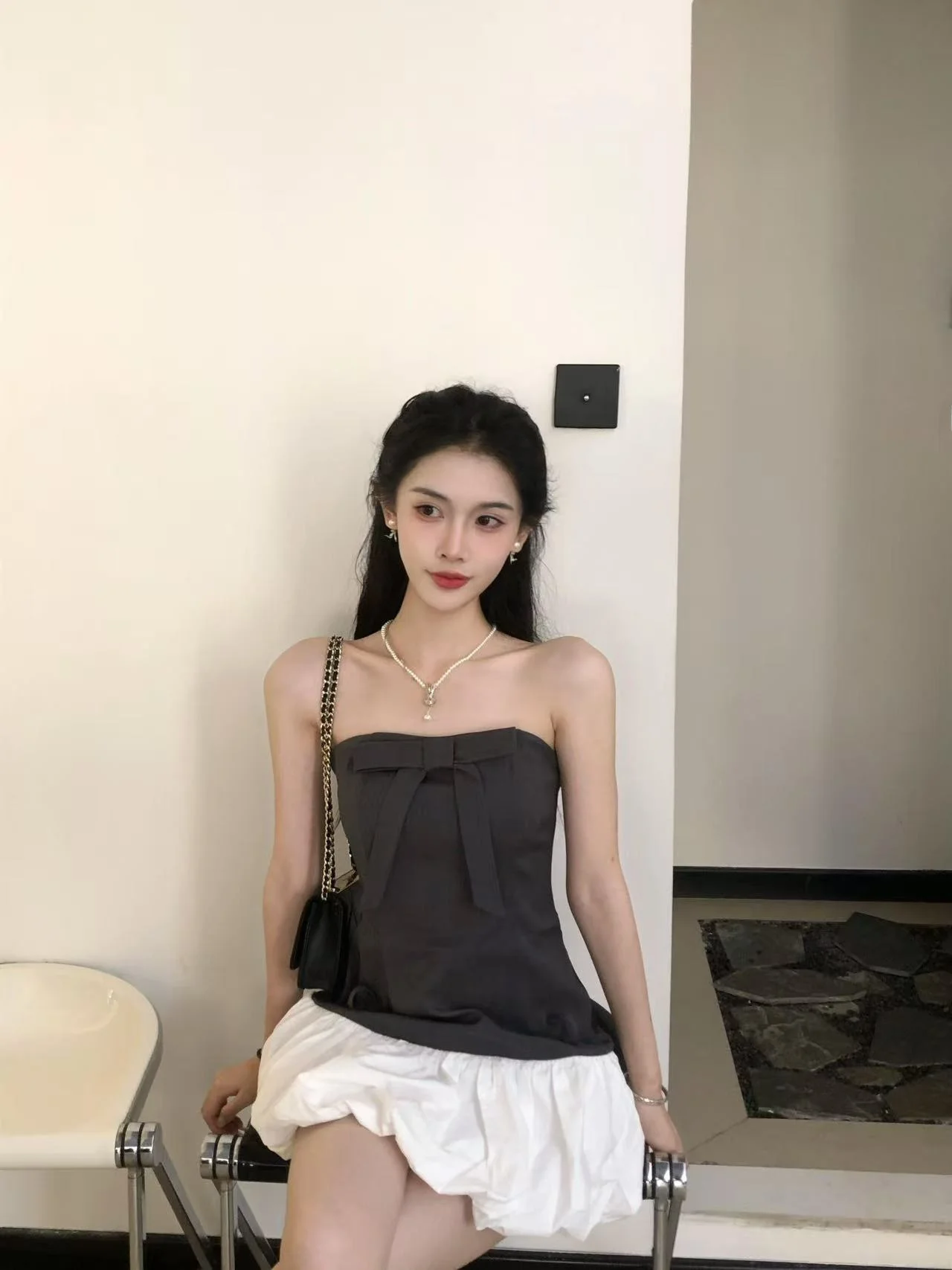 

Pumpkin Off-oulder Tube Dr Unique Sle ort Skirt High Waist Cotton Material Summer Casual High Quali Women's Dr