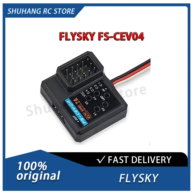 

FLYSKY Fusi FS-CEV04 4-канальный приемник I.bus Легкий дизайн Приемник последовательной шины для модели радиоуправляемого автомобиля Аксессуар для модели радиоуправляемой лодки