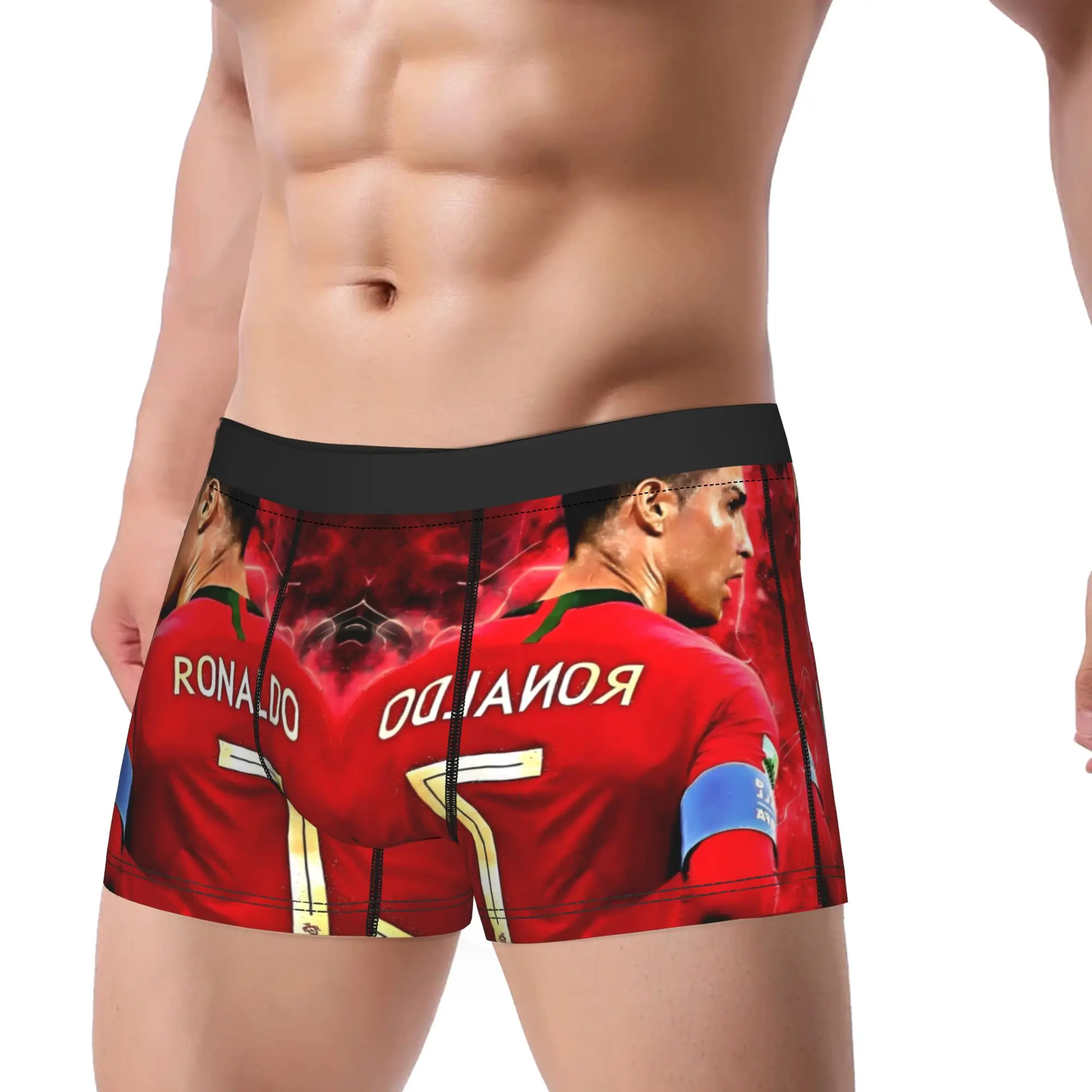 Herren-Boxershorts, weiche Unterwäsche, C Ronaldos Male Humor, Unterhosen in Übergröße