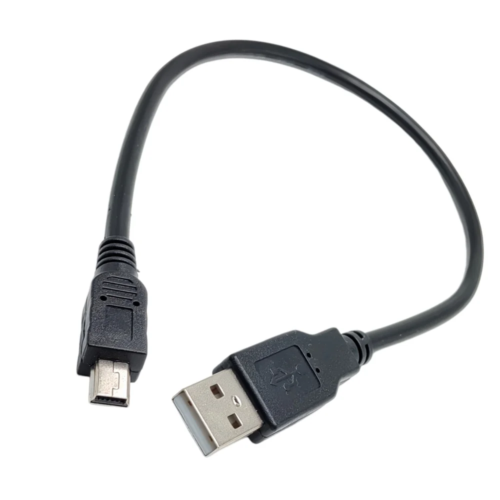Mini USB Cable Short USB 2.0 A Male To Mini-B Data Charger Cable Mini USB Connector Cable for MP3 Mp4 Camera