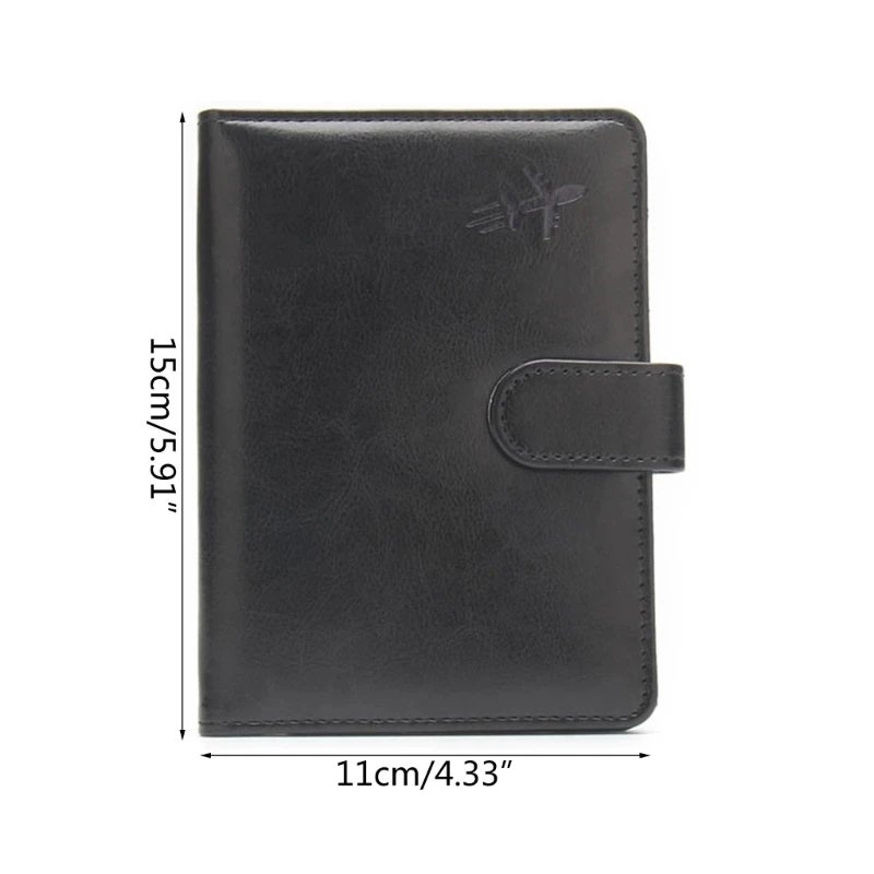 Multi-Card Holder PU หนัง Passport Wallet RFID Blocking Passport Cover สำหรับผู้ชายผู้หญิง Passport Holder กระเป๋าสตางค์เดินทาง