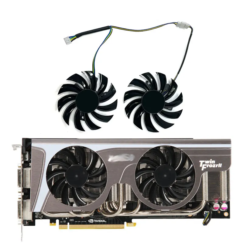 MSI N570GTX Twin Frozr Cooler Fan PLD08010S12HH 75MM ForMSI GeForce GTX 580/570/560/560Ti/480/465/460 GTX770 Graphics Card Cool