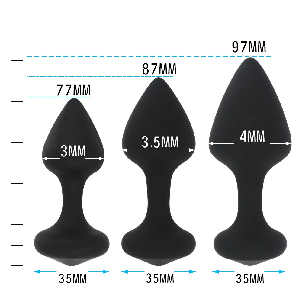 

Three piece anal plug toy set beginner to proficient adult flirting masturbation, sexual intercourse props for adult products