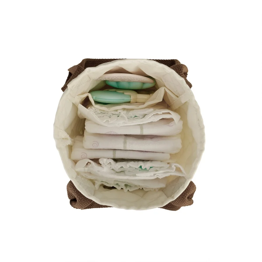 Tas penyimpanan perjalanan bayi dan ibu yang sederhana dan portabel - tas penyimpanan popok dan pakaian yang ringan - tas tangan beruang yang lucu