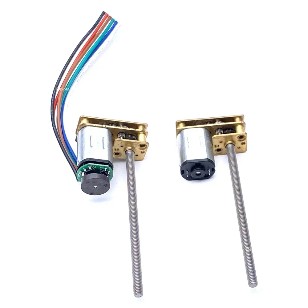 DC Encoder Motor N20 3V6V12V M3 M4 55MM Screw Thread Long Shaft Magnetic Encoder 7PPR 15-1000RPM DIY Car Model Motor