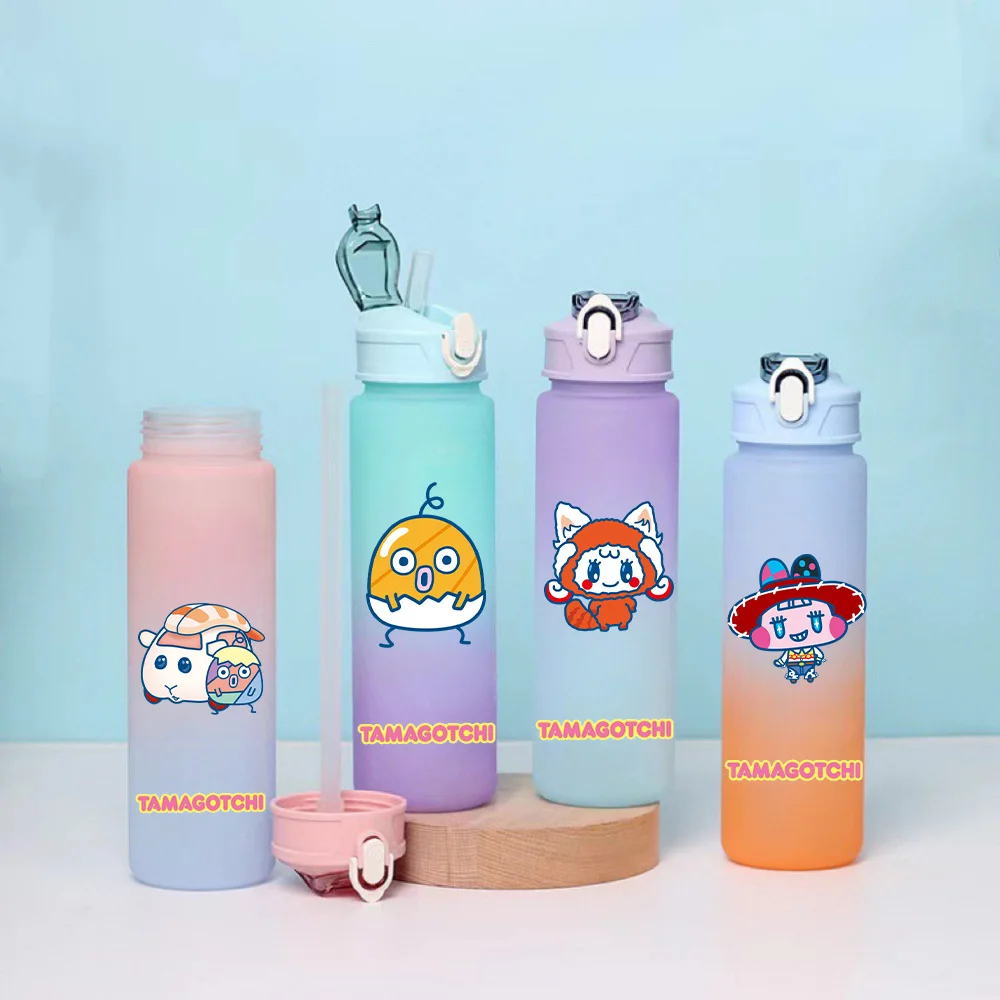 

Japanese Game Pet Tamagotchi Mametchi Kuchipatchi Milktchi Mimitchi Momotchi Plastic Water Cup Drinking Bottle School Gourde