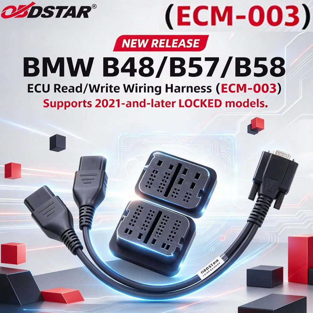 For BMW B48/B57/B58 OBDSTAR ECM-003 Cable Work with G3/ DC706/ ECU Master ECU Read/Write Wiring Harness (ECM-003)