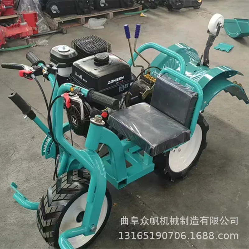 

Ride-on three-wheel micro-tiller Multifunctional micro-tiller Greenhouse Orchard Mountain Hills Paddy Field Cultivated Land