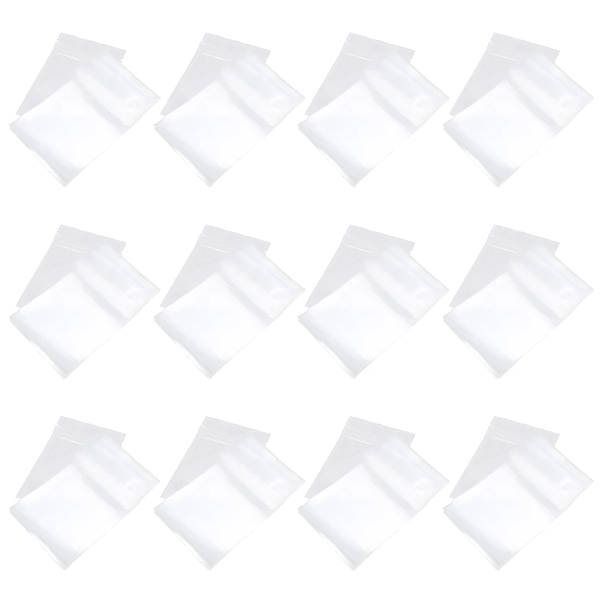 

100pcs Food Packaging Bags 5.11x3.54inch New Material Resealable Zipper Lock Pill Snack Vitamin Storage Pouches Transparent