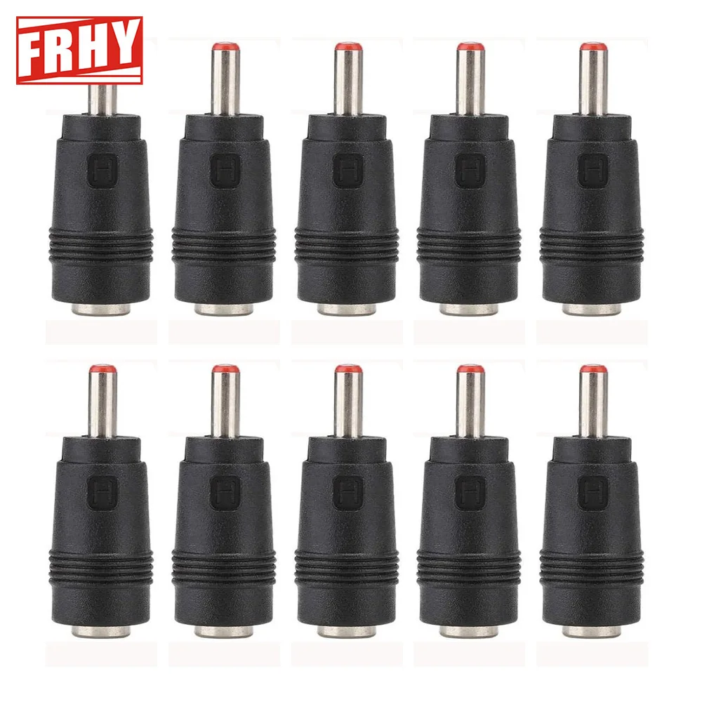 

10PCS DC Power Male to Female Adapters Set 5.5X2.1mm to 3.5x1.35mm Fit Laptop Quick Connect Stable Power Supply
