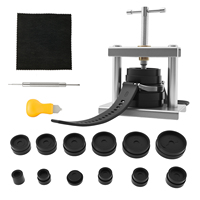 Watch Press Tool Set Metal Professional Watch Back Case Closer Repair Kits with 12 Molds for Quartz Mechanical Dial for Repair
