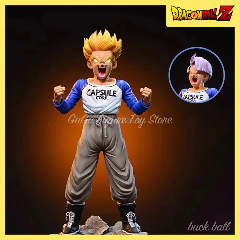 Dragon Ball Z Figurka Trunks Figurki Super Saiyan Trunks Model Wymienna Głowa Statuetka Pvc Lalka Ozdoba Biurko Urodziny Chłopcy Prezenty