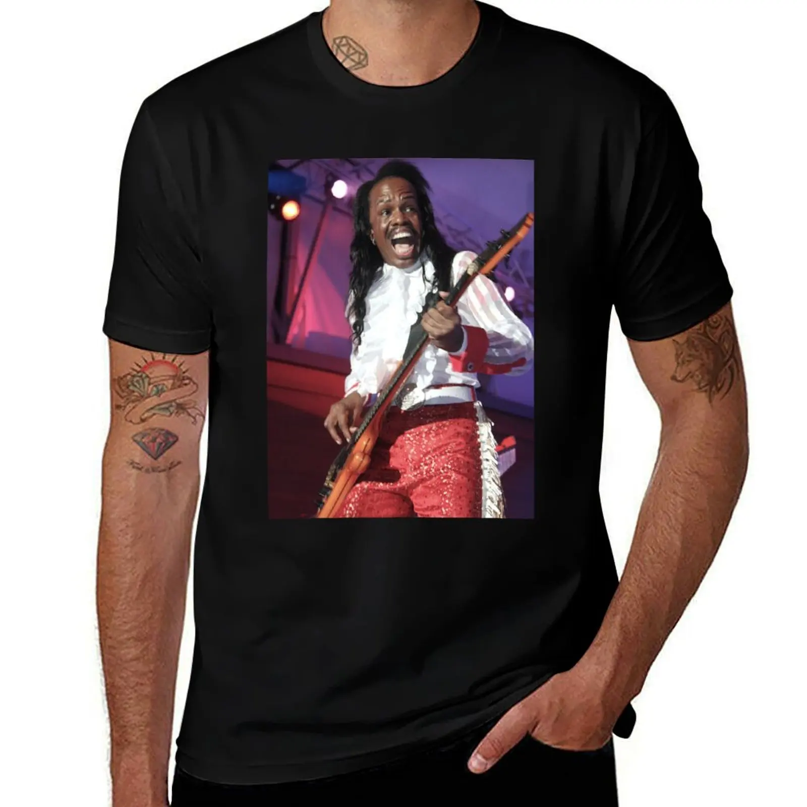 

Verdine White Photograph T-Shirt plus size tops hippie clothes blacks oversized compression shirt men