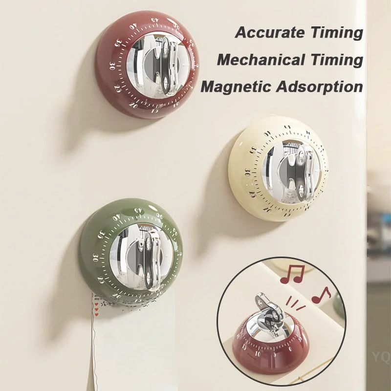 

Магнитный механический кухонный таймер, часы обратного отсчета для выпечки, будильник для управления временем приготовления пищи