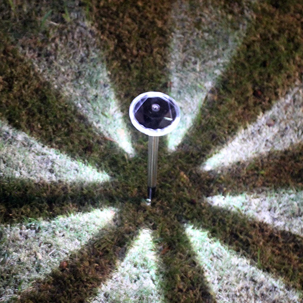 

2 Pcs Solar Lawn Light Outdoor Lantern Pathway Led Panels Landscape Lights Exterior Powered Waterproof