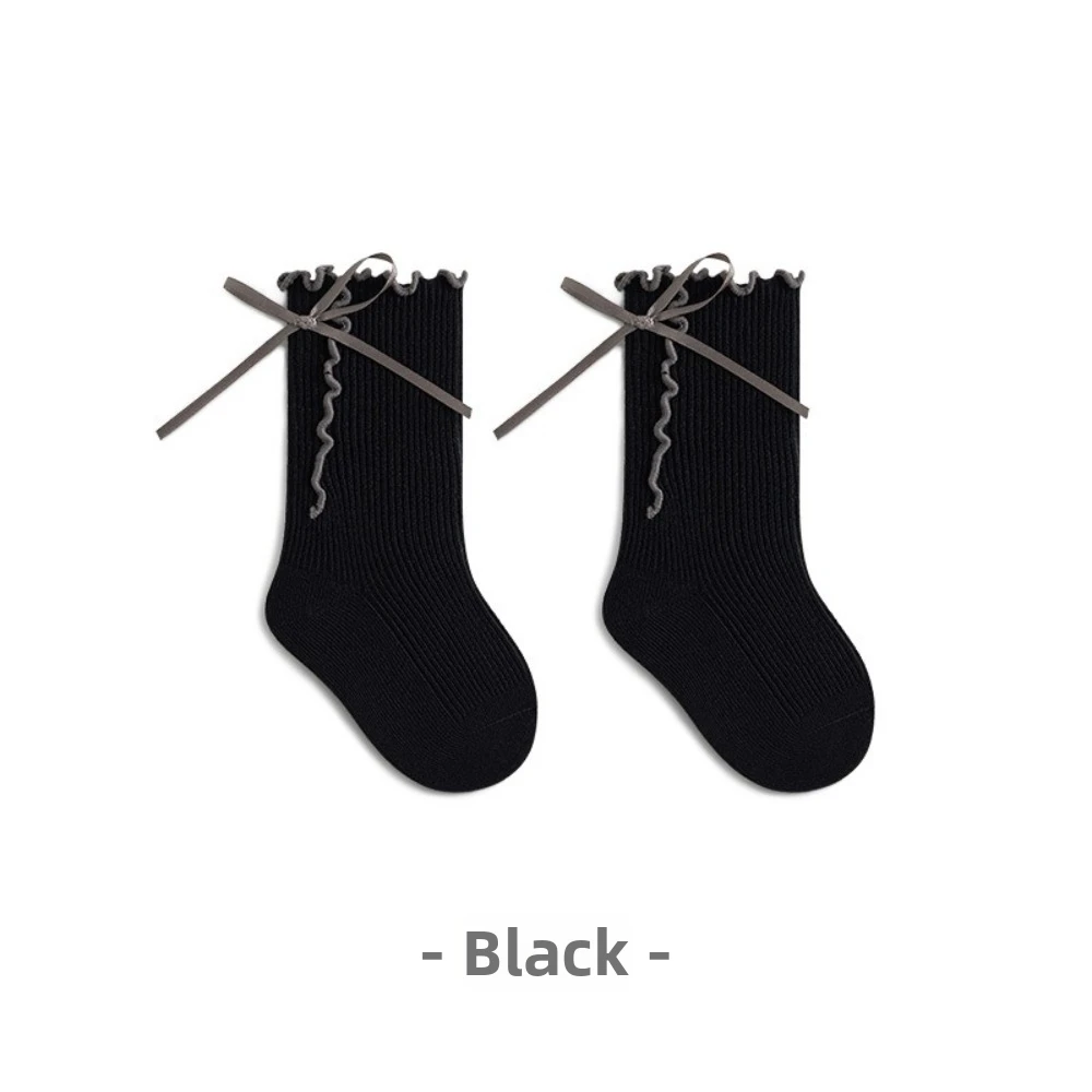 Cotton Material Cotton Mid Calf Socks Loose Cuff No Leg Restriction Princess Socks Mid Calf Length Soft Fabric