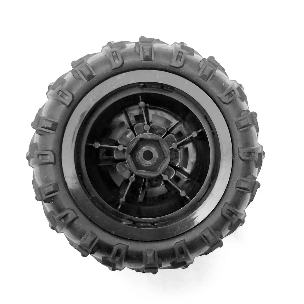 Rubber Snow Tires For RC HBX 16889 WLtoys 124016 /124017 Truggy Truck With 12mm Metal Hex Off Road Wheel