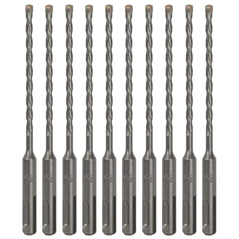 10PCS- 30sets-corton 3/16'' x 6'' Drill Bit Set SDS Plus Carbide Tip Rotary Hammer for Concrete Masonry