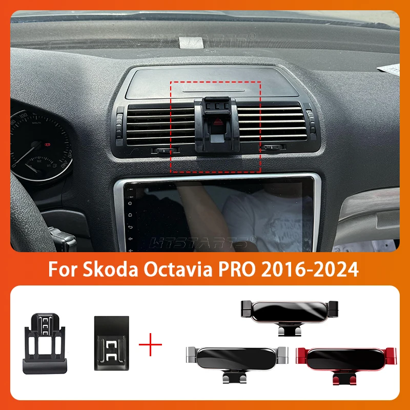 Suporte do telefone móvel do carro para Skoda Octavia, 360 Graus Rotating GPS Special Mount Support, Suporte de Navegação Acessórios, 15-2022