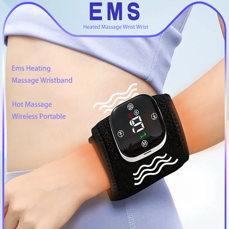 Electric Wrist Massager Multi-Function Joint Vibration Wristband Kneading Compress Meridian Physiotherapy Instrument