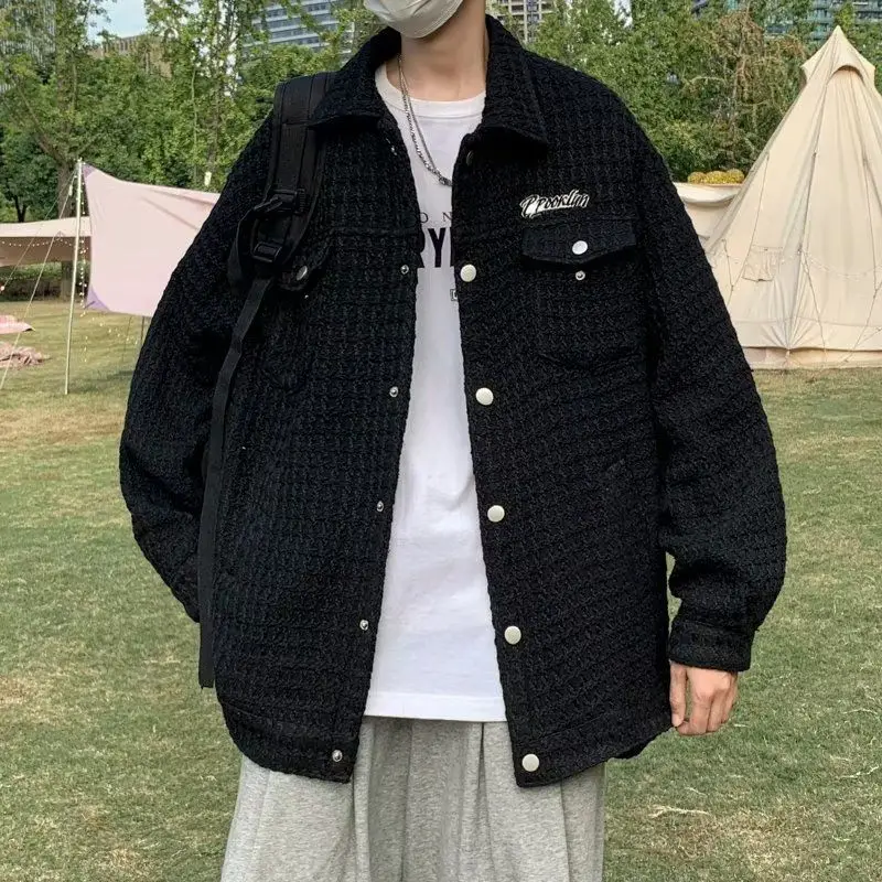 

Мужская рабочая одежда больших размеров, тюнер, осенне-зимний модный полосатый легкий роскошный маленький фрашный джинт Haome Youth Faion