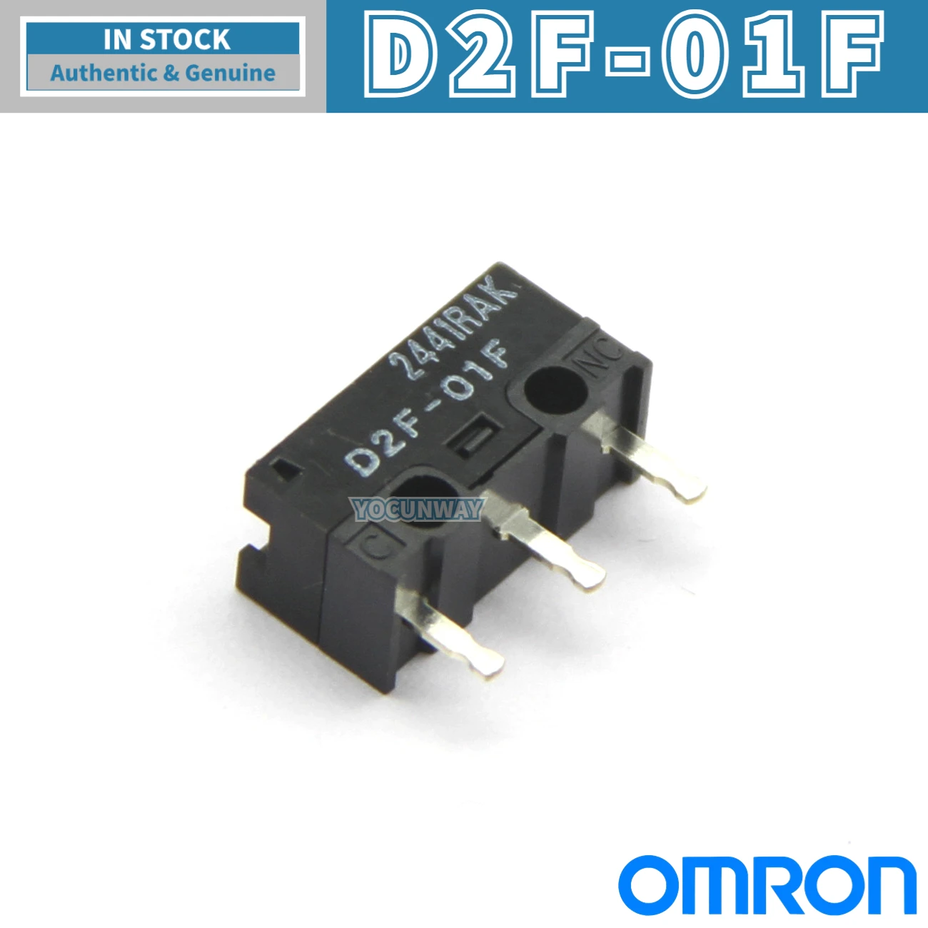 OMRON Micro Switch com Interruptor De Limite De Ponto Cinza, Botão Do Mouse De 3 Pinos, Japão Original, D2F-01F, Atacado, Novo, 10Pcs-100Pcs