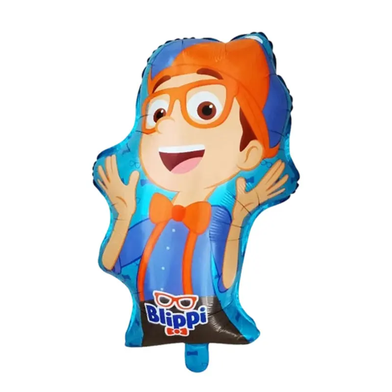 Englische Lehrer-Geburtstagsdekoration im Blippi-Thema: Teller, Becher, Ballons, Banner, Hintergrund, Geschenktüten und Partyzubehör – Detail 32