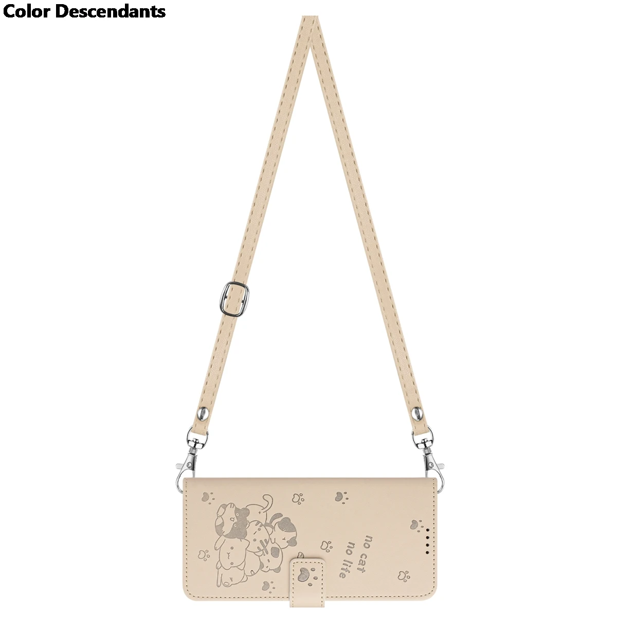 حافظة هاتف جلدية قابلة للطي لهاتف فوجيتسو FCNT راكوراكو F-53E سهام WE2 Plus F-51E F-52E حقيبة غطاء كتف هريرة #4