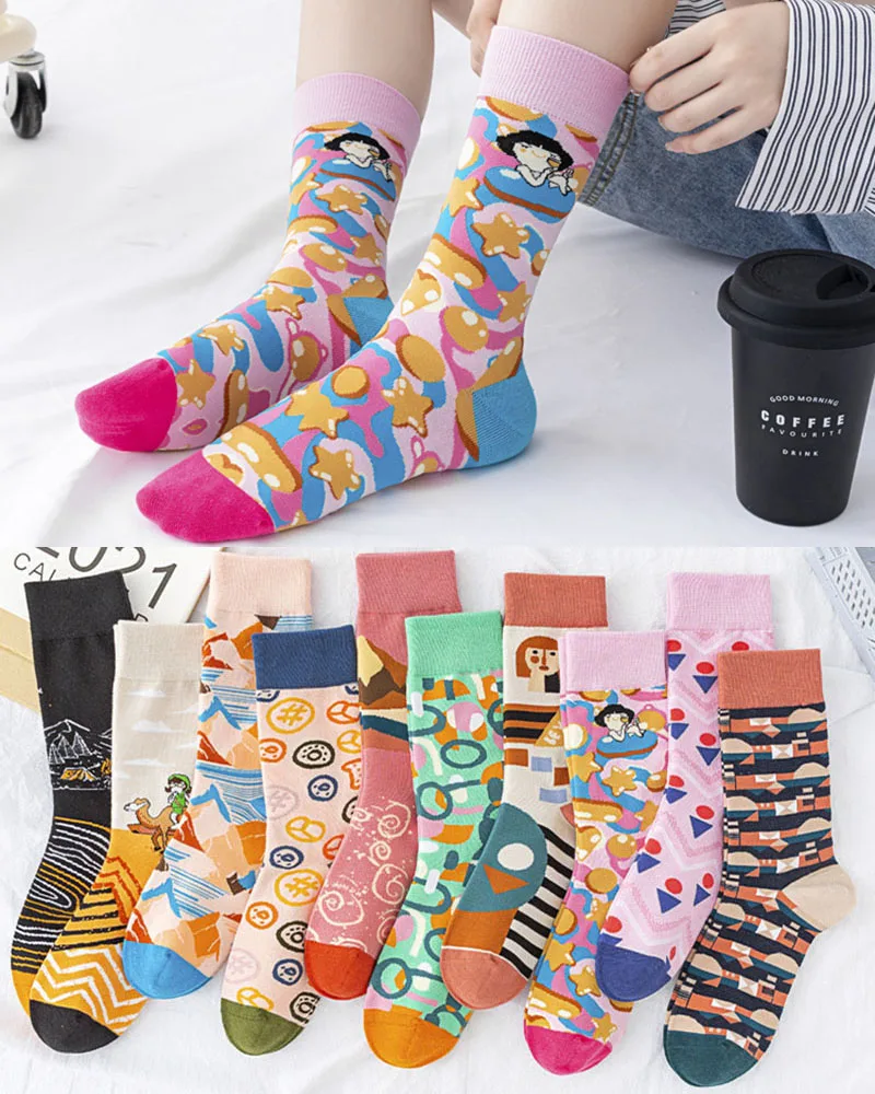 

New European and American Street Socks Tide Edition New Wilderness Series Trendy Fashion Men's Socks