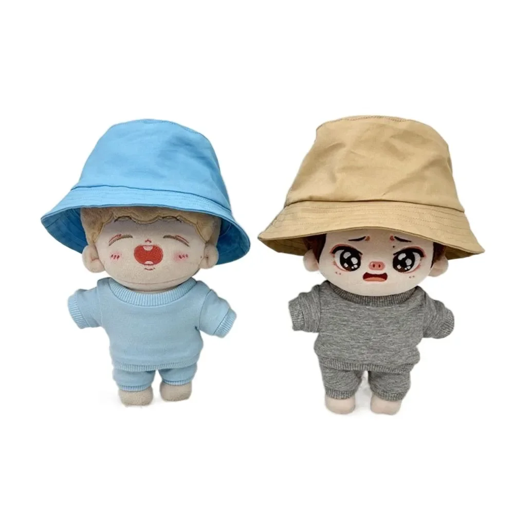 Same Style As Celebrities Cotton Dolls Color Fisherman Hat Mini 10cm 20cm Cotton Doll Hat Cute DIY Miniature Bucket Hat