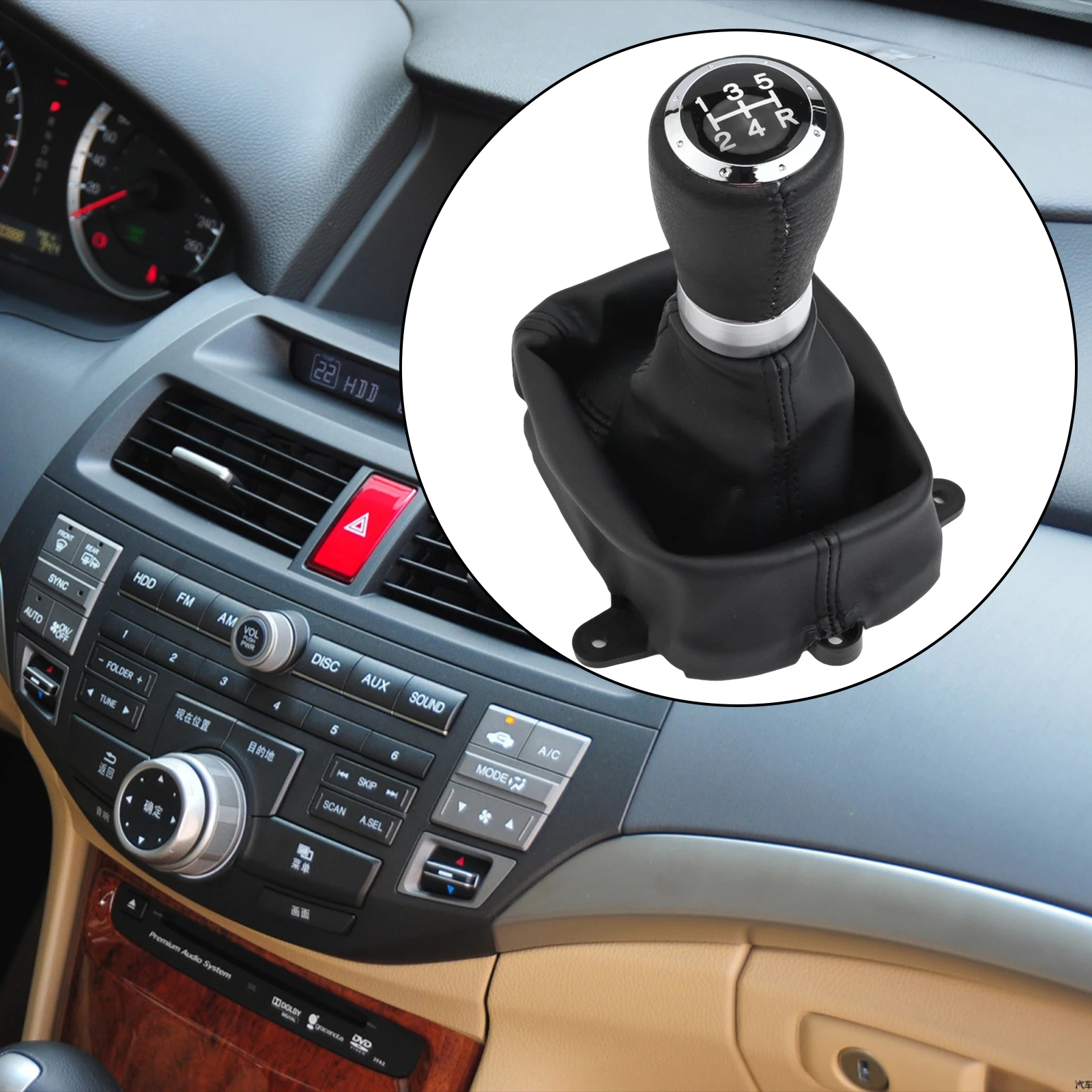 Reliable and Stylish Gear Shift Knob Boot for For HONDA For ACCORD VIIIFor MK82008 to 2014 Elevate Your Driving Experience